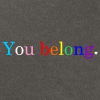 You Belong Rainbow Support Respect LGBT Gay Pride LGBTQ Cotton Canvas Backpack