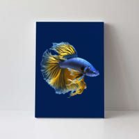 Yellow & Blue Siamese Fighting Betta Fish Aquarium Owner Canvas