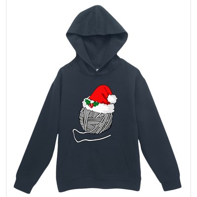 Yarn Ball Santa Knitting Christmas Xmas Hat Urban Pullover Hoodie