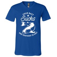 Your Bait Sucks And Your Boat Is Ugly Cool Gift V-Neck T-Shirt