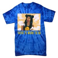 Yellow Brown Skin Respect Black Afro Work Boss Cute Gift Tie-Dye T-Shirt