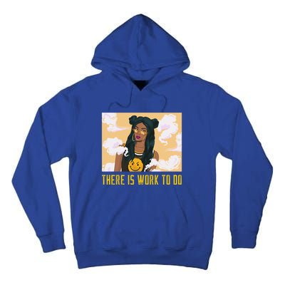 Yellow Brown Skin Respect Black Afro Work Boss Cute Gift Tall Hoodie