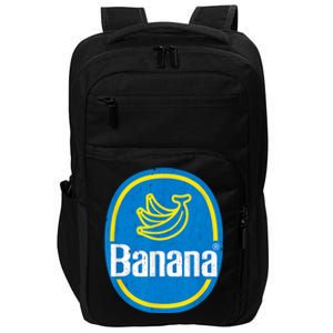 Yellow Banana Sticker Fruit Lazy Diy Easy Halloween Costume Impact Tech Backpack