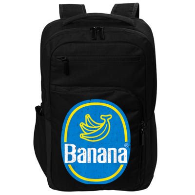 Yellow Banana Sticker Fruit Lazy Diy Easy Halloween Costume Impact Tech Backpack