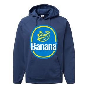 Yellow Banana Sticker Fruit Lazy Diy Easy Halloween Costume Performance Fleece Hoodie