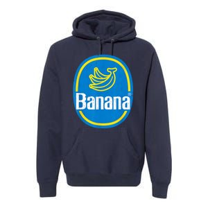 Yellow Banana Sticker Fruit Lazy Diy Easy Halloween Costume Premium Hoodie