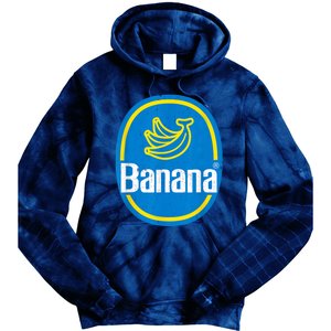 Yellow Banana Sticker Fruit Lazy Diy Easy Halloween Costume Tie Dye Hoodie