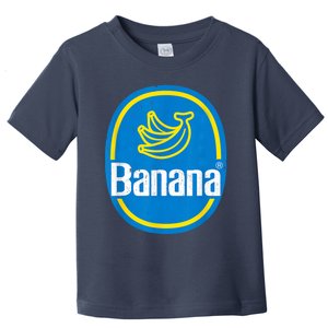 Yellow Banana Sticker Fruit Lazy Diy Easy Halloween Costume Toddler T-Shirt