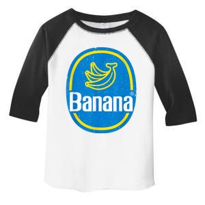 Yellow Banana Sticker Fruit Lazy Diy Easy Halloween Costume Toddler Fine Jersey T-Shirt