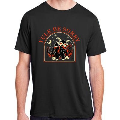 Yule Be Sorry Cute Krampus Dark Christmas Merry Krampus Adult ChromaSoft Performance T-Shirt