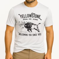 Yellowstone Bison Toss National Park Wyoming Cooling Performance Crew T-Shirt