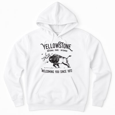 Yellowstone Bison Toss National Park Wyoming Hoodie