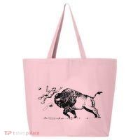 Yellowstone Bison Toss Warning Flyer 25L Jumbo Tote
