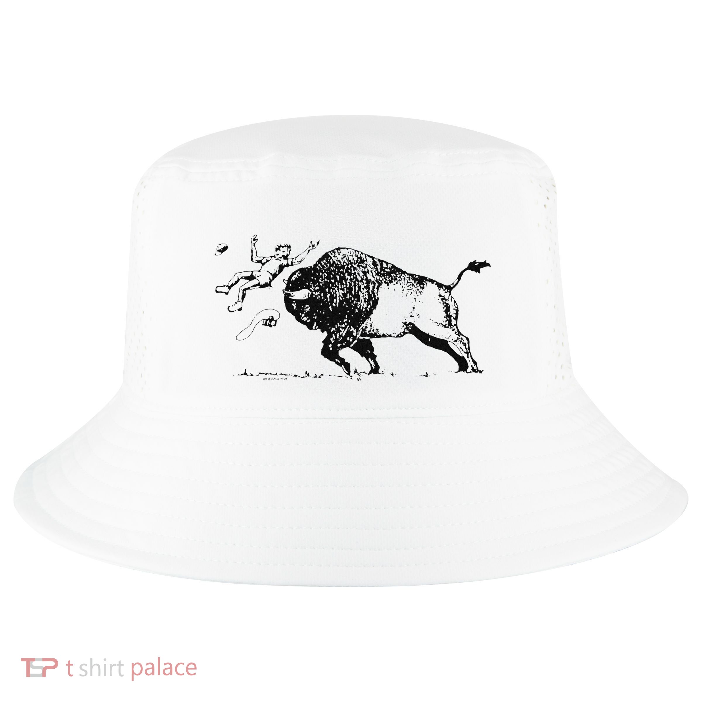 Yellowstone Bison Toss Warning Flyer Cool Comfort Performance Bucket Hat