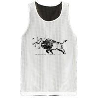 Yellowstone Bison Toss Warning Flyer Mesh Reversible Basketball Jersey Tank
