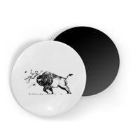 Yellowstone Bison Toss Warning Flyer Magnet