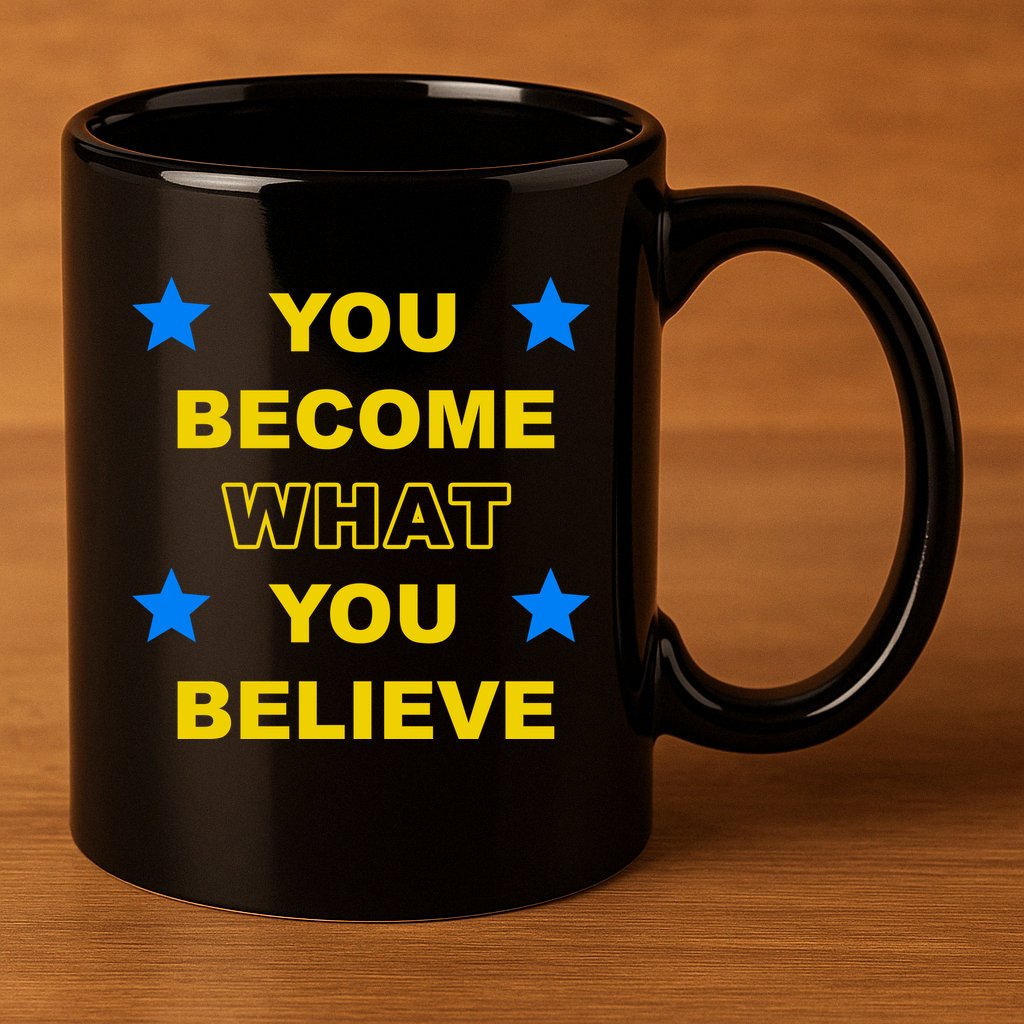You Become What You Believe 11oz C Handle Ceramic Mug