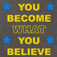 You Become What You Believe Cotton Canvas Backpack