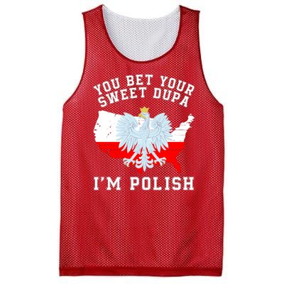 You Bet Your Sweet Dupa IM Polish Polska Polish Tradition Funny Polish Saying Mesh Reversible Basketball Jersey Tank