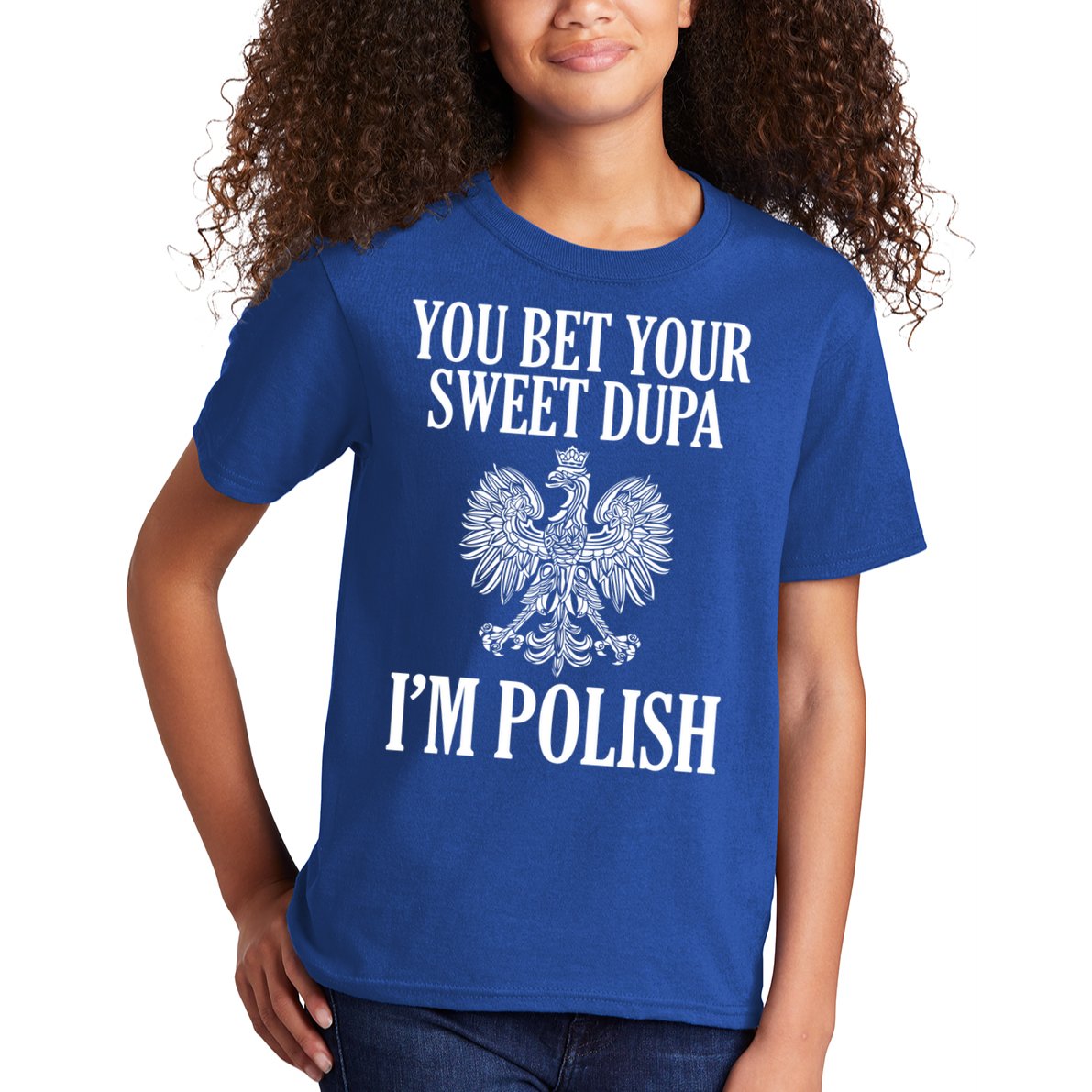 You Bet Your Sweet Dupa Im Polish Pride Eagle Gift Kids T-Shirt