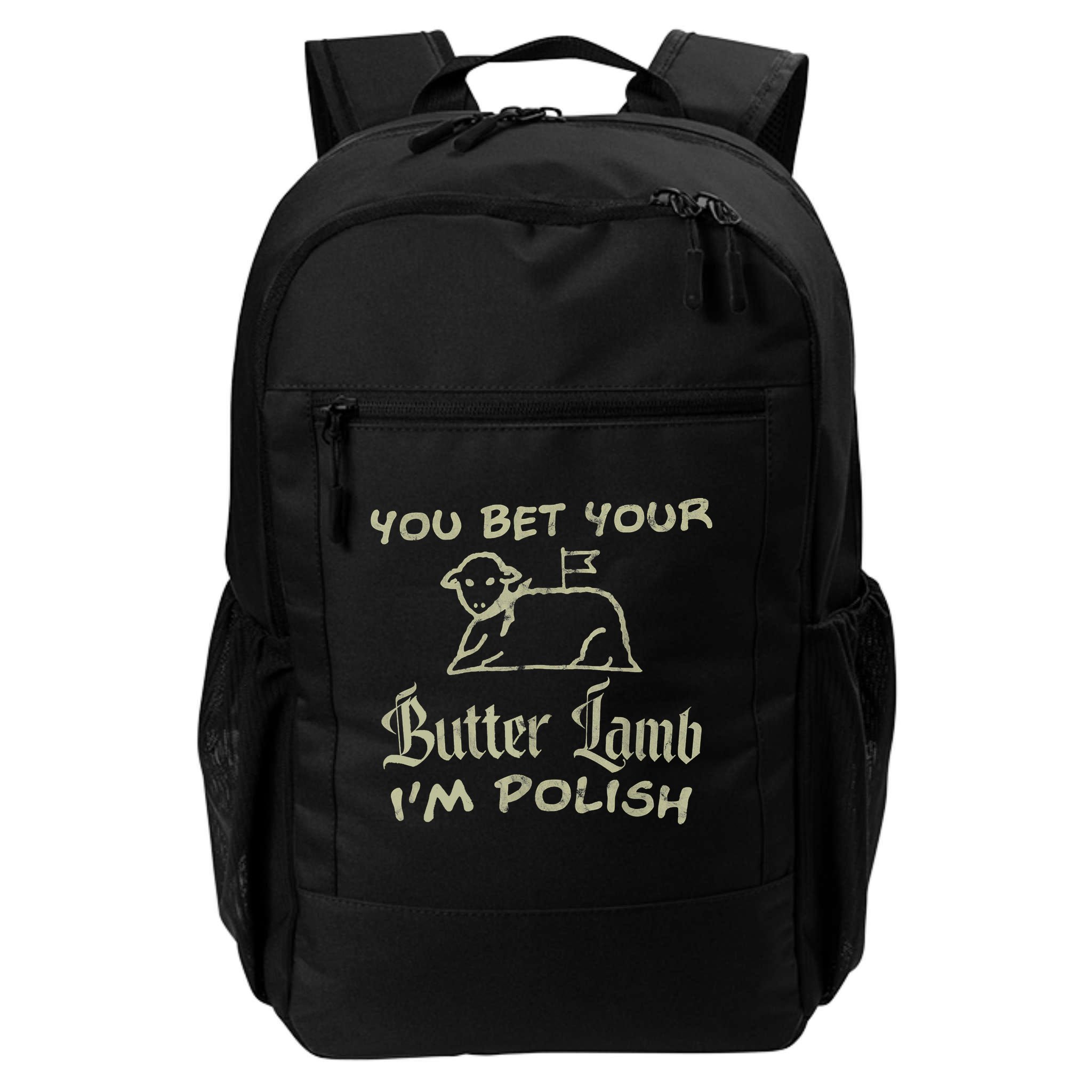 You Bet Your Butter Lamb I'm Polish Animals Backpack