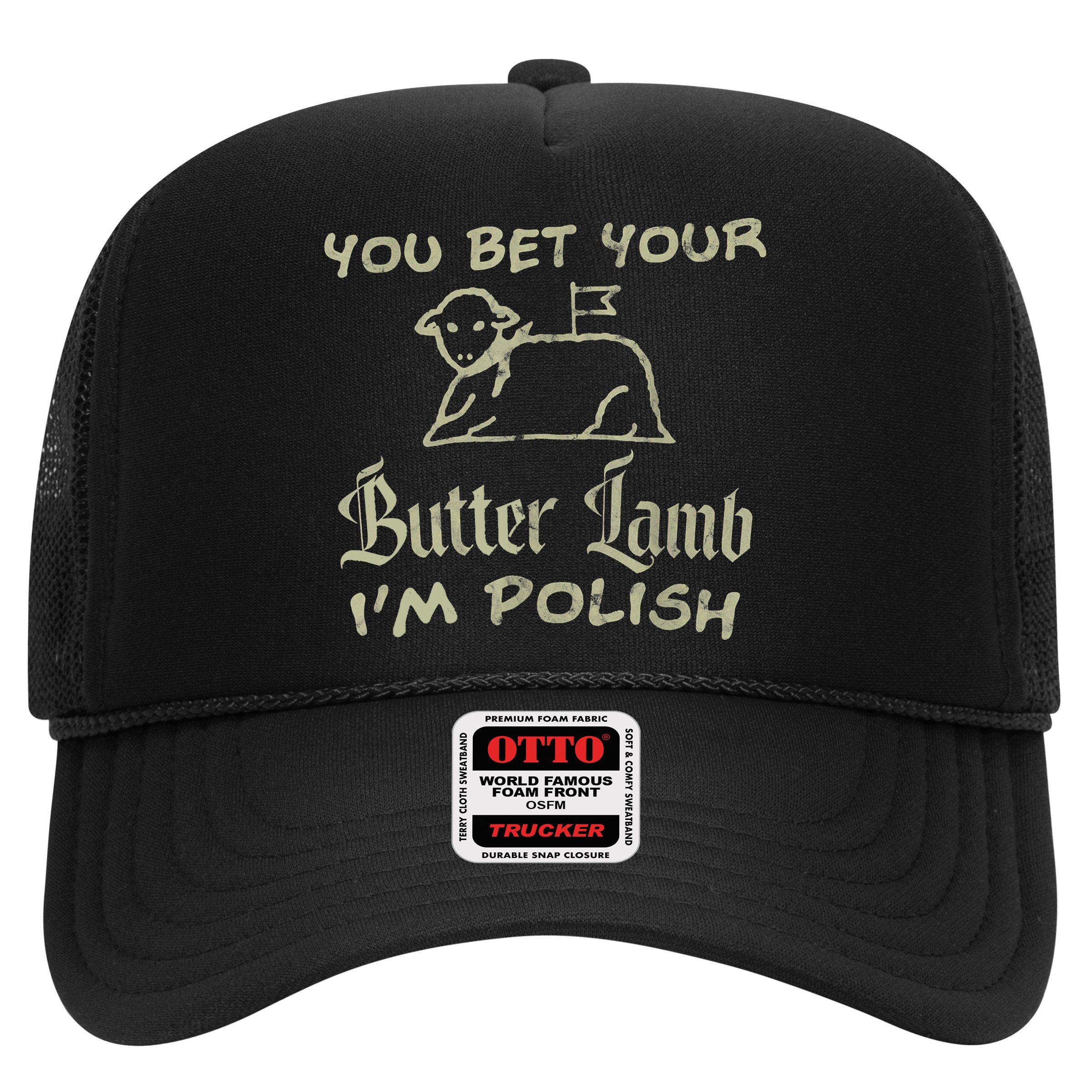 You Bet Your Butter Lamb I'm Polish Animals Hat