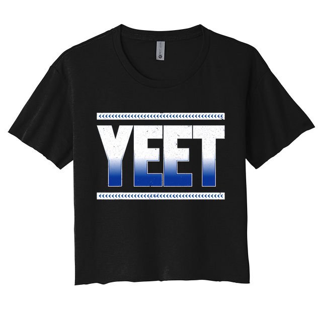 Yeet Blue Crop Top