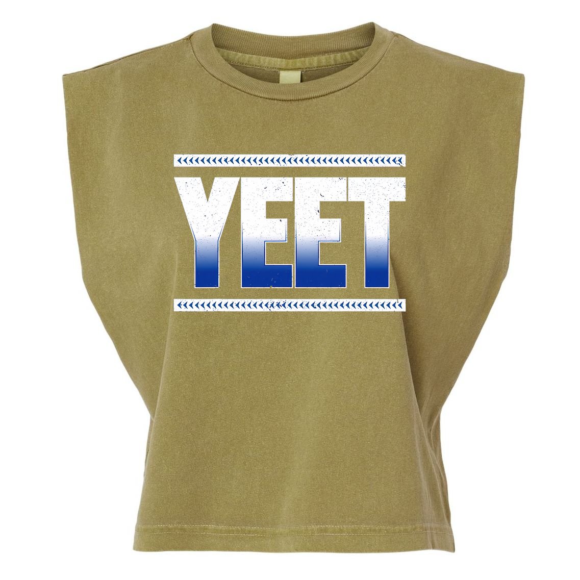 Yeet Blue Garment-Dyed Women's Muscle Tee