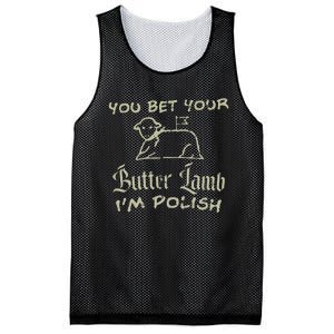 You Bet Your Butter Lamb I'm Polish Animals Mesh Reversible Basketball Jersey Tank