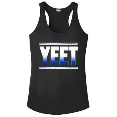 Yeet Blue Ladies PosiCharge Competitor Racerback Tank