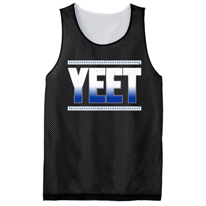 Yeet Blue Mesh Reversible Basketball Jersey Tank