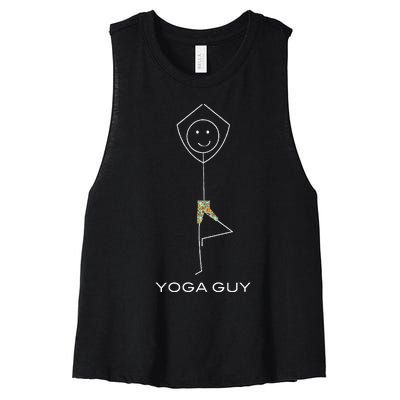 Yoga Boy Yoga Exercise Women's Racerback Cropped Tank