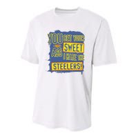 You Bet Your Ass Sweet I Hate The Steelers Youth Performance Sprint T-Shirt