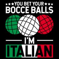 You Bet Your Bocce Balls IM Italian Funny Gift Italian Gift Doggie Tank