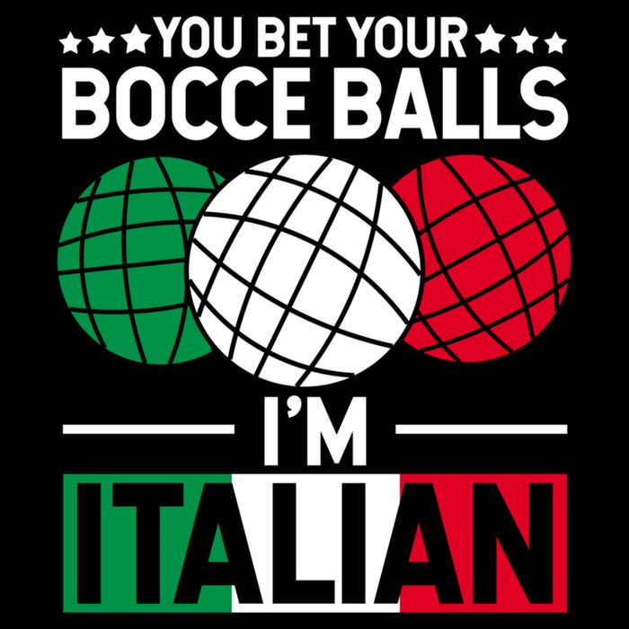 You Bet Your Bocce Balls IM Italian Funny Gift Italian Gift Doggie Tank