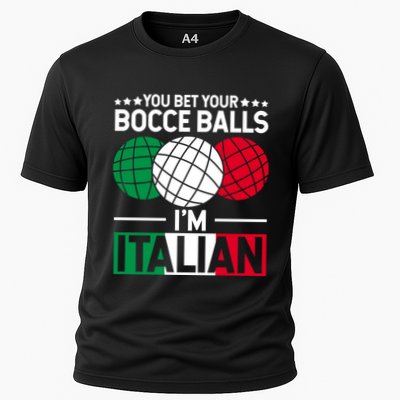 You Bet Your Bocce Balls IM Italian Funny Gift Italian Gift Performance Shirt
