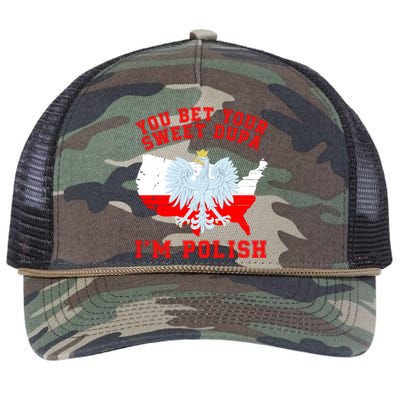 You Bet Your Sweet Dupa IM Polish Polska Funny Polish Saying Polish Tradition Retro Rope Trucker Hat Cap