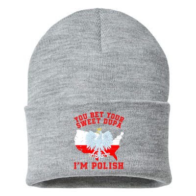 You Bet Your Sweet Dupa IM Polish Polska Funny Polish Saying Polish Tradition Sustainable Knit Beanie