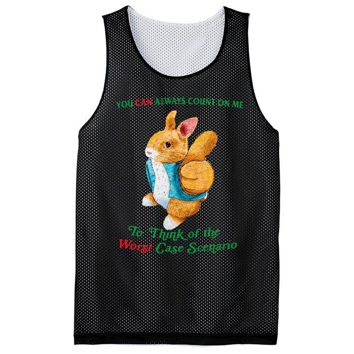 You Can Always Count On Me To Think Of The Worst Case Mesh Reversible Basketball Jersey Tank