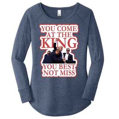 You Come At The King You Best Not Miss Donald Trump Women's Perfect Tri Tunic Long Sleeve Shirt