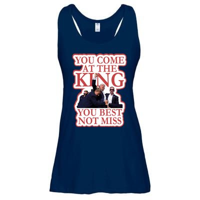 You Come At The King You Best Not Miss Donald Trump Ladies Essential Flowy Tank