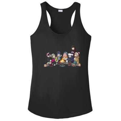 Yuru Camp All Character Gathering Ladies PosiCharge Competitor Racerback Tank