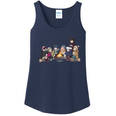 Yuru Camp All Character Gathering Ladies Essential Tank