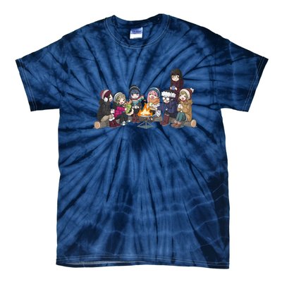 Yuru Camp All Character Gathering Tie-Dye T-Shirt