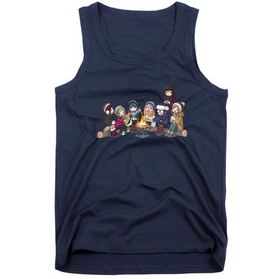 Yuru Camp All Character Gathering Tank Top