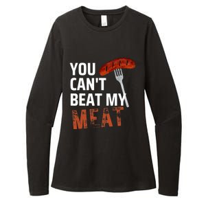 You CanT Beat My Meat Funny Bbq Lover Womens CVC Long Sleeve Shirt