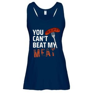 You CanT Beat My Meat Funny Bbq Lover Ladies Essential Flowy Tank