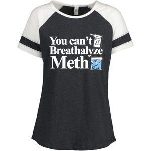 You Cant Breathalyze Meth Apparel Enza Ladies Jersey Colorblock Tee