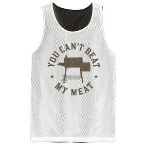 You Can't Beat My Meat BBQ Grilling Chef Funny Grill Mesh Reversible Basketball Jersey Tank