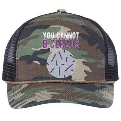 You Cannot B Cereus Microbiologist Microbiology Retro Rope Trucker Hat Cap